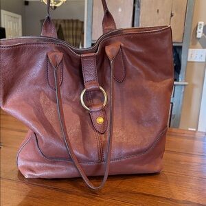 Frye Rich Tan Leather Tote Bag